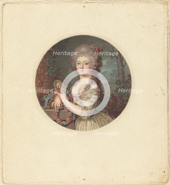 Portrait d'une jeune princesse. Creator: Jean Francois Janinet.