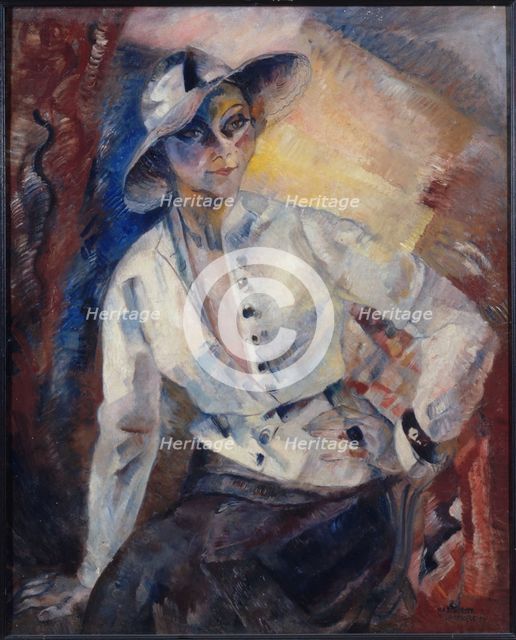 Portrait d'Yvonnes Printemps (1894-1977), comédienne et chanteuse, c1930. Creator: Marguerite Barthelemy.