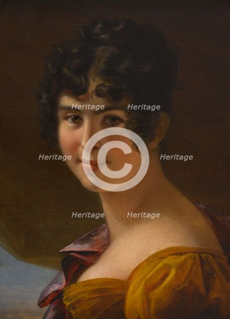 Portrait d'Adèle Foucher, c.1820. Creator: Julie Hugo.