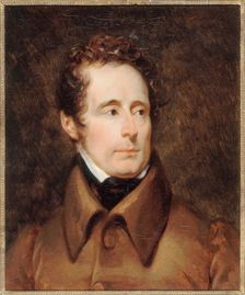 Portrait d'Alphonse de Lamartine (1790-1869), poète, historien et homme politique, c1831. Creator: Francois Pascal Simon Gerard
