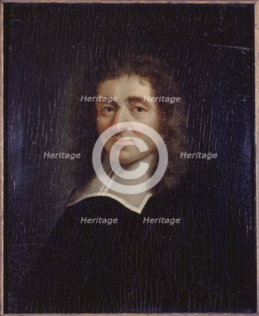 Portrait d'Antoine Furetière (1619-1688), écrivain et lexicographe, c1660. Creator: Ecole Francaise.