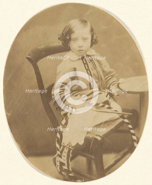 Portrait d'Enfant (Portrait of a Child), about 1853. Creator: Andre-Adolphe-Eugene Disderi.