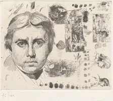 Portrait d'Ingres (Portrait of Ingres), 1844, printed 1982. Creator: Charles Nègre