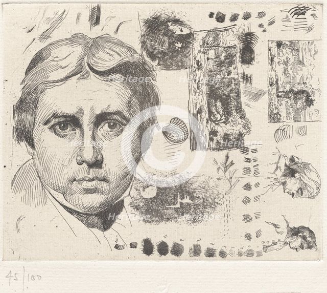 Portrait d'Ingres (Portrait of Ingres), 1844, printed 1982. Creator: Charles Nègre.
