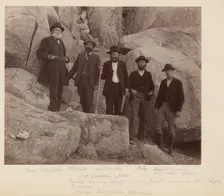 Portrait-Davidson, Gilbert, Winston, Finley, Edmonds, 1890. Creator: Carleton Emmons Watkins