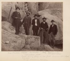 Portrait-Davidson, Gilbert, Winston, Finley, Edmonds, 1890. Creator: Carleton Emmons Watkins