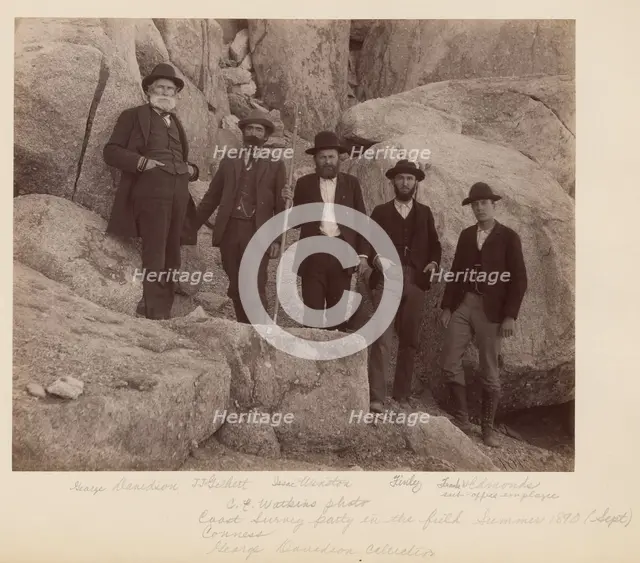Portrait-Davidson, Gilbert, Winston, Finley, Edmonds, 1890. Creator: Carleton Emmons Watkins.