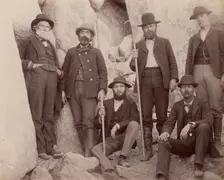 Portrait-Davidson, Gilbert, Finley, Winston, Morse, Edmonds, 1890. Creator: Carleton Emmons Watkins