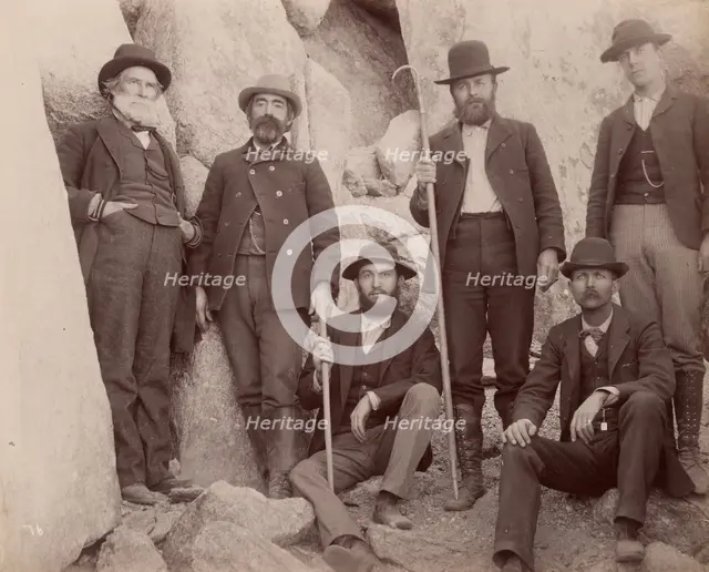 Portrait-Davidson, Gilbert, Finley, Winston, Morse, Edmonds, 1890. Creator: Carleton Emmons Watkins.