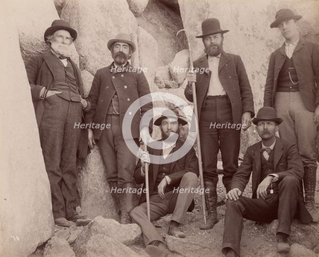 Portrait-Davidson, Gilbert, Finley, Winston, Morse, Edmonds, 1890. Creator: Carleton Emmons Watkins.