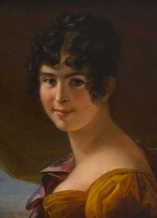 Portrait d'Adèle Foucher, c.1820. Creator: Julie Hugo
