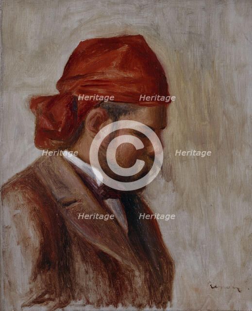 Portrait d'Ambroise Vollard au foulard rouge, between 1899 and 1906. Creator: Pierre-Auguste Renoir.