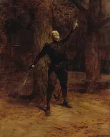 Portrait de Constant Coquelin, dit Coquelin aîné, dans le rôle de Cyrano de Bergerac, 1901. Creator: Theobald Chartran