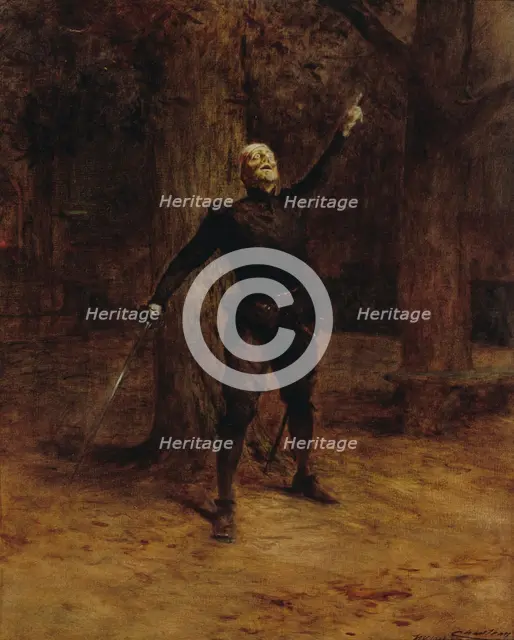 Portrait de Constant Coquelin, dit Coquelin aîné, dans le rôle de Cyrano de Bergerac, 1901. Creator: Theobald Chartran.