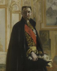 Portrait de Camille Barrère au palais Farnèse, 1906. Creator: Paul Albert Besnard