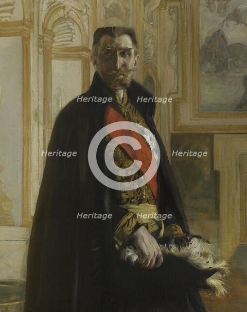 Portrait de Camille Barrère au palais Farnèse, 1906. Creator: Paul Albert Besnard.