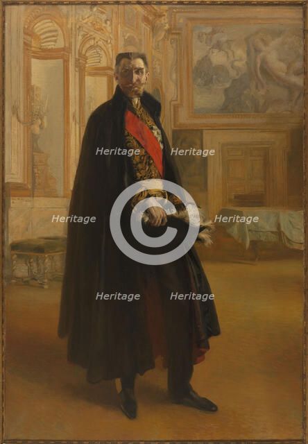 Portrait de Camille Barrère au palais Farnèse, 1906. Creator: Paul Albert Besnard.