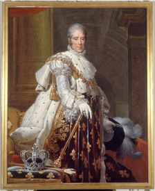 Portrait de Charles X (1757-1836), roi de France, en costume de sacre, c1825. Creator: Francois Pascal Simon Gerard