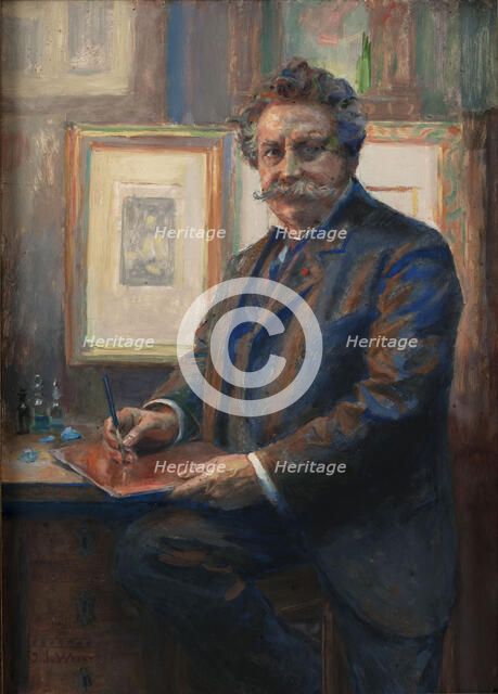 Portrait de Charles Albert Waltner dans son atelier, 1910. Creator: Jean Joseph Weerts.
