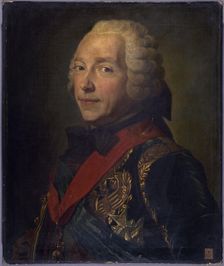 Portrait de Charles-Louis-Auguste Fouquet, ducde Belle-Isle (1684-1761), maréchal de..., after 1748. Creator: Maurice-Quentin de La Tour