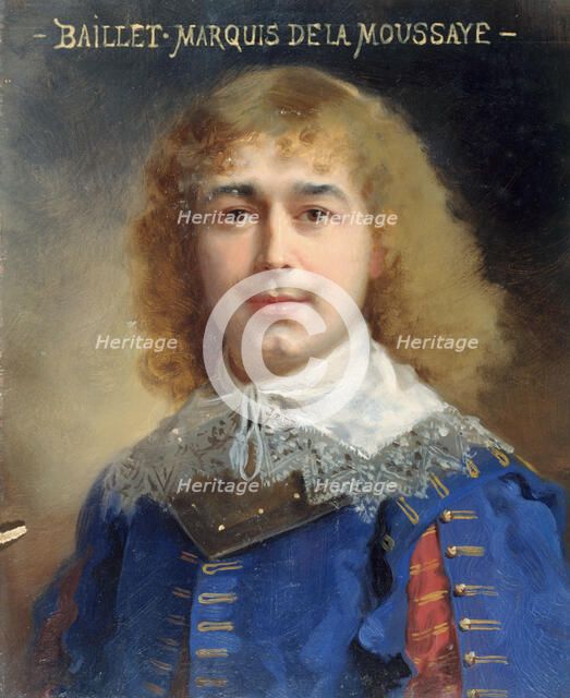 Portrait de Georges Baillet, sociétaire de la Comédie-Française dans le rôle du Marquis, ..., c1884. Creator: Daniel Berard.