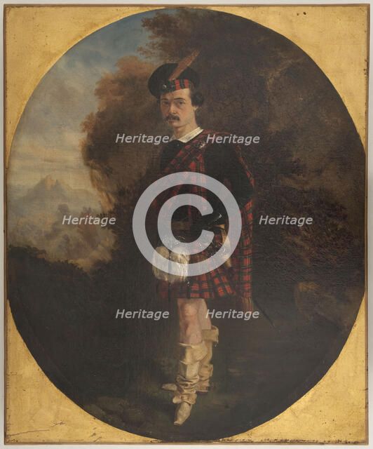 Portrait de Gilbert Duprez (1806-1896), chanteur, dans le rôle d'Edgardo dans Lucia di..., c1840. Creator: Ecole Francaise.