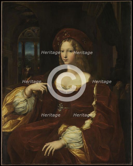 Portrait de Dona Isabel de Requesens, vice-reine de Naples (1500-1577), ca 1518. Artist: Raphael (1483-1520)