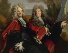 Portrait de deux échevins en fonction en 1702 : Hugues Desnotz, à droite, et un inconnu..., 1702. Creator: Nicolas de Largilliere