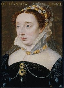 Portrait de Diane de France, duchesse d'Angoulême (1538-1619), fille légitimée d'Henri II, c1570. Creator: Francois Clouet