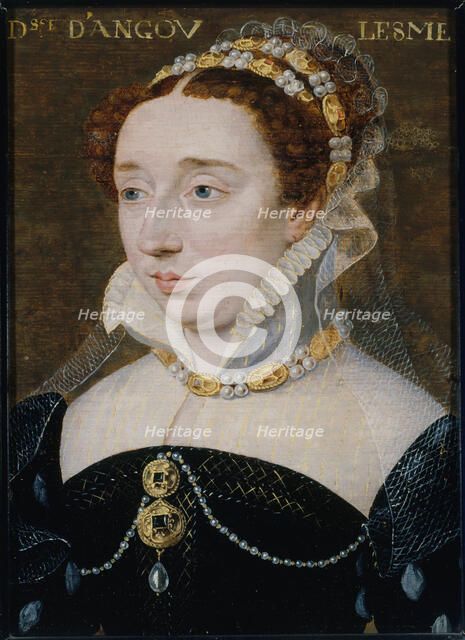 Portrait de Diane de France, duchesse d'Angoulême (1538-1619), fille légitimée d'Henri II, c1570. Creator: Francois Clouet.