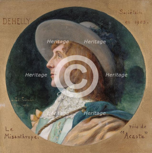 Portrait de Emile Dehelly (1871-1969), sociétaire de la Comédie-Française, dans le rôle..., 1909. Creator: Louis Edouard Paul Fournier.