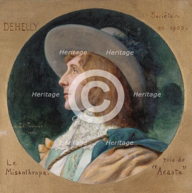 Portrait de Emile Dehelly (1871-1969), sociétaire de la Comédie-Française, dans le rôle..., 1909. Creator: Louis Edouard Paul Fournier.