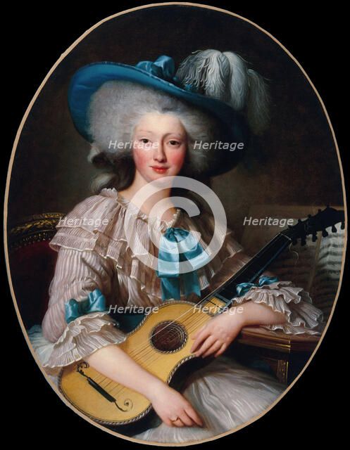 Portrait de Félicité-Louise de Frézals (1765-1854), née Esmangard de Beauval..., 1785. Creator: Anonymous.