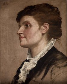 Portrait de femme, c1880. Creator: Alphonse Legros