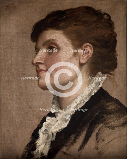 Portrait de femme, c1880. Creator: Alphonse Legros.