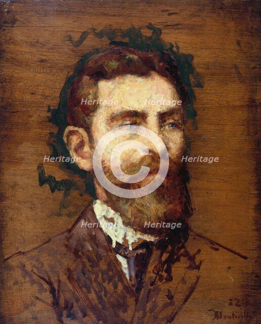 Portrait de François Ziem, c.1852 — 1853. Creator: Adolphe Monticelli.