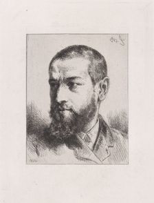 Portrait de J.J. Guiffrey, 1866. Creator: Charles Emile Jacque