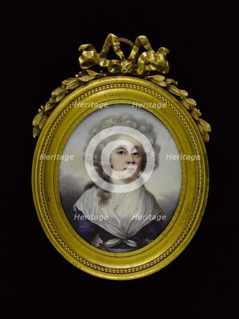 Portrait de jeune femme au fichu blanc. Creator: Ecole Francaise.