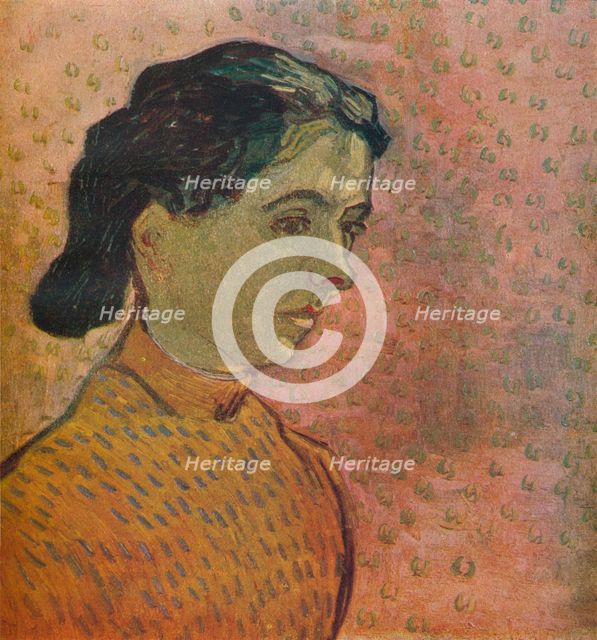 'Portrait De Jeune Fille Sur Fond Rose', 1888. Artist: Vincent van Gogh.