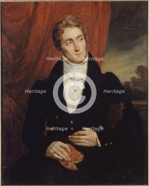 Portrait de Jean-Georges Farcy (1800-1830), littérateur, 1829. Creator: Alexandre-Marie Colin.