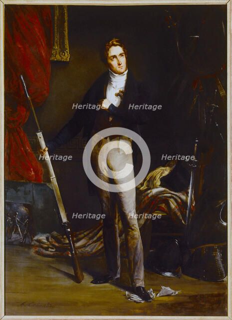 Portrait de Jean-Georges Farcy (1800-1830), littérateur, tué le 29 juillet 1830, lors de la..., 1830 Creator: Alexandre-Marie Colin.
