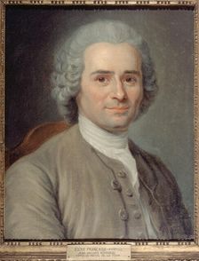 Portrait de Jean-Jacques Rousseau (1712-1778), écrivain et philosophe, after 1753. Creator: Maurice-Quentin de La Tour