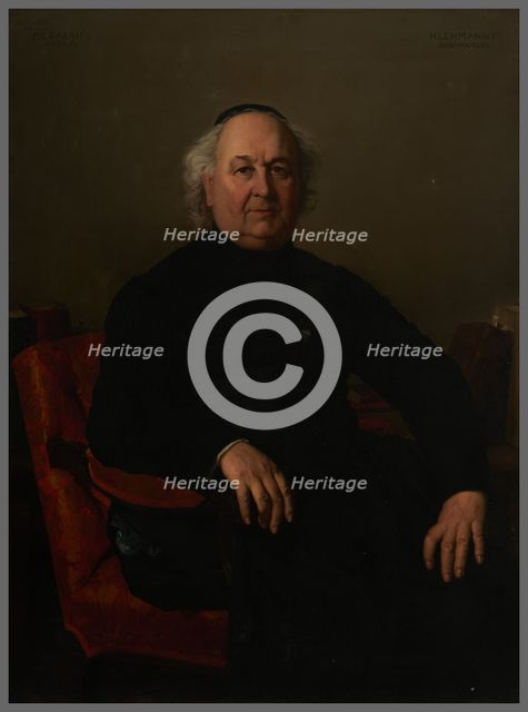 Portrait de Jean-Louis Gabriel, curé de Saint-Merri, 1862. Creator: Henri Lehmann.