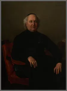 Portrait de Jean-Louis Gabriel, curé de Saint-Merri, 1862. Creator: Henri Lehmann