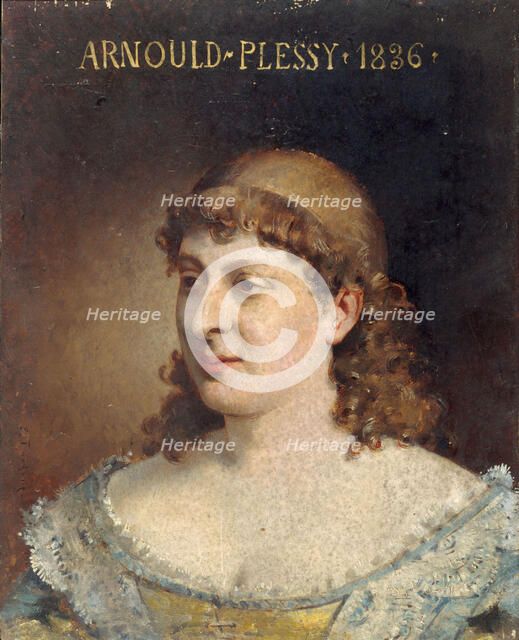 Portrait de Jeanne-Sylvanie Arnould-Plessy (1819-1897), sociétaire de la Comédie-..., c1836-1897. Creator: Edouard Toudouze.