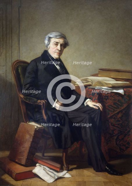 Portrait de Jules Michelet (1798-1874), historien, c1865. Creator: Thomas Couture.