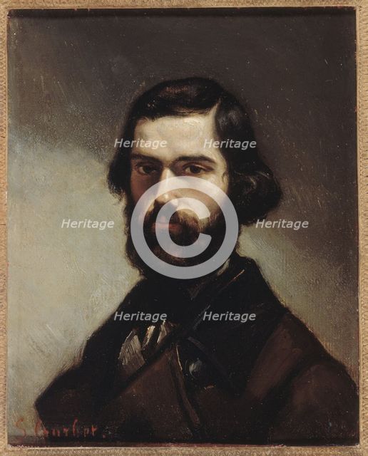 Portrait de Jules Vallès (1832-1885), écrivain, c1861. Creator: Gustave Courbet.