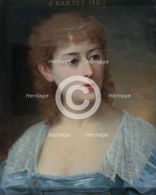 Portrait de Julia Bartet (1854-1941), sociétaire de la Comédie-Française dans le rôle de..., 1884. Creator: Daniel Berard.