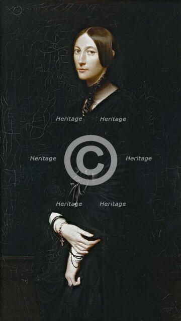 Portrait de Julie Mottez, 1842. Creator: Victor-Louis Mottez.