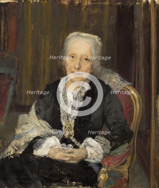 Portrait de Juliette Drouet, 1883. Creator: Jules Bastien-Lepage.